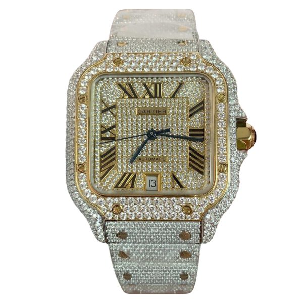 Cartier Santos de Cartier 40mm Diamond Dial Steel