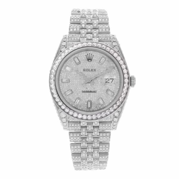 Rolex DateJust 41mm 126300 Custom Diamonds Steel Art 11314