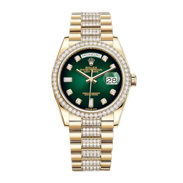 Rolex Day-Date 36mm 128348RBR-0036 Green