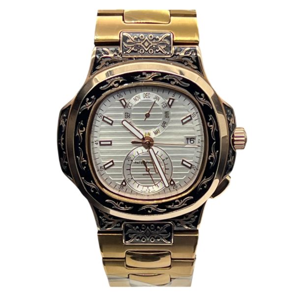 Patek Philippe Nautilus 44mm Engraved Art 9089