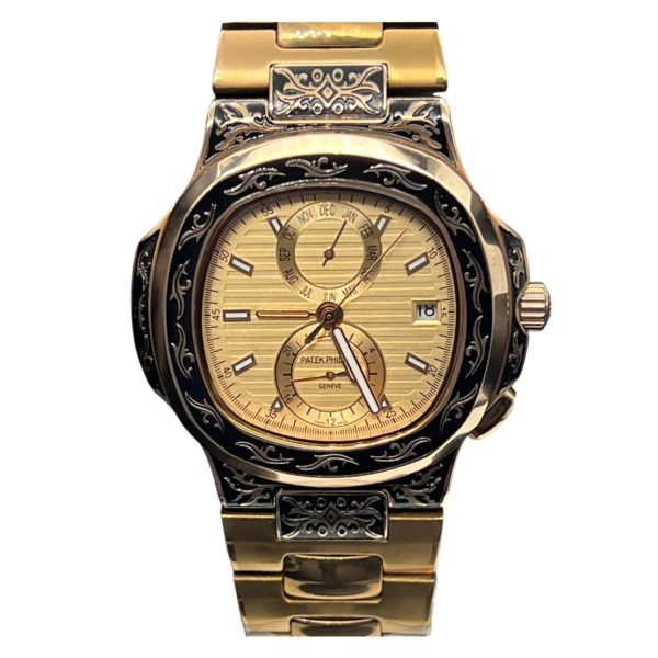 Patek Philippe Nautilus 44mm Engraved Art 9091