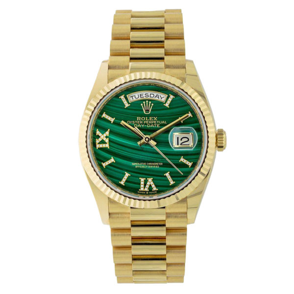 Rolex Day-Date 36mm 128238 Malachite Dial
