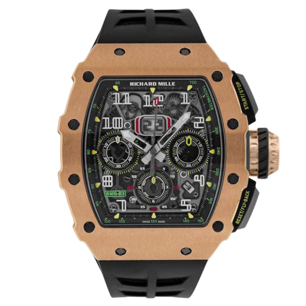 Richard Mille RM 011-03 Steel Black Chronograph