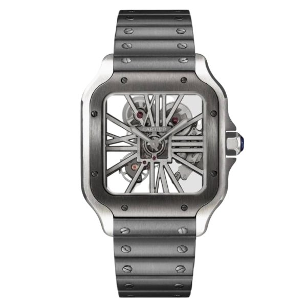Cartier Santos de Cartier Skeleton 40mm Black Steel