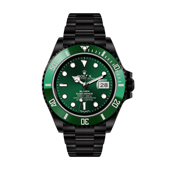 Rolex Submariner 40mm Blaken Green 116610