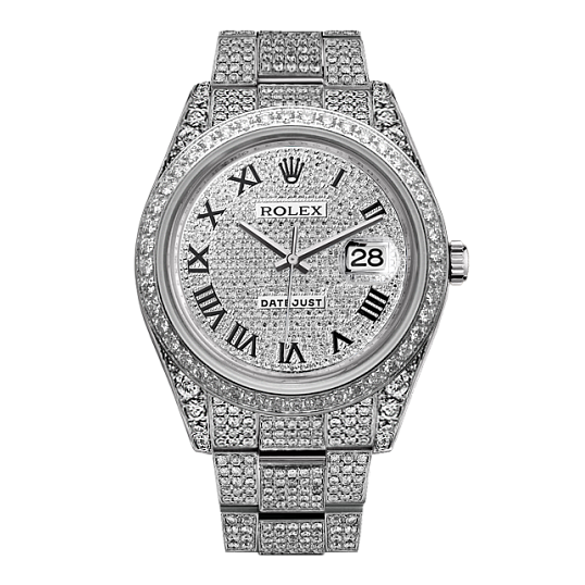 Rolex Datejust 41mm 126334 Full Pave Steel