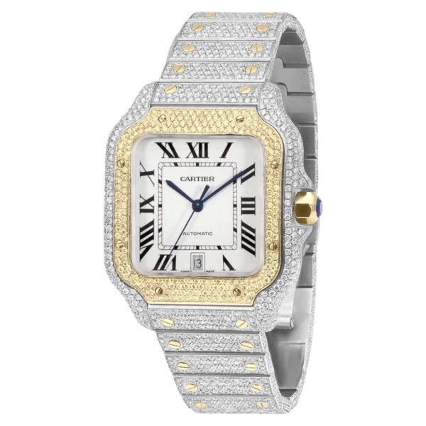 Cartier Santos de Cartier 40mm Diamond Steel White