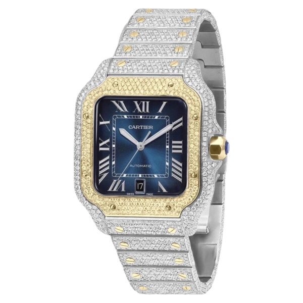 Cartier Santos de Cartier 40mm Diamond Blue Dial
