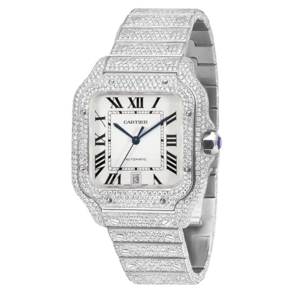 Cartier Santos de Cartier 40mm Diamond White Steel