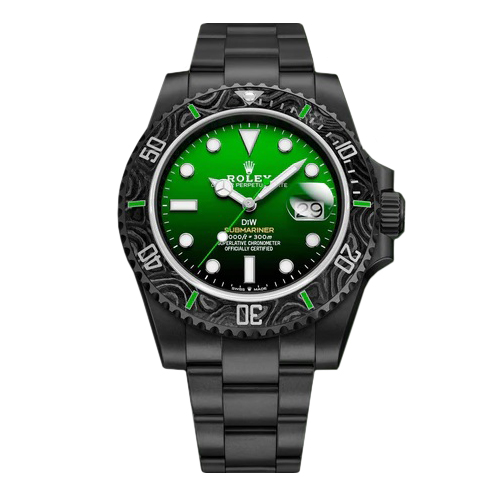Rolex Submariner 40mm Carbon DIW Black/Green Dial