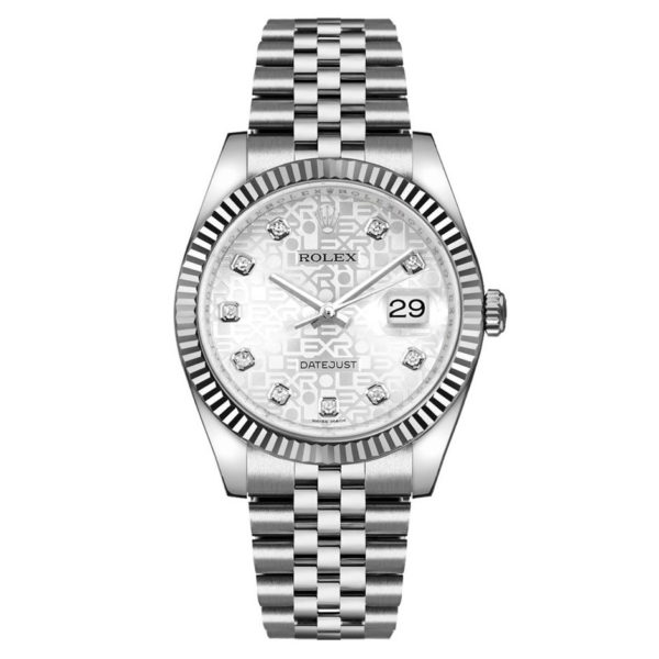 Rolex Datejust 36mm 116234 Diamond Silver