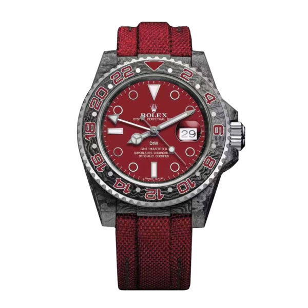 Rolex GMT Master II 40mm Carbon DIW Q PROJECT Red