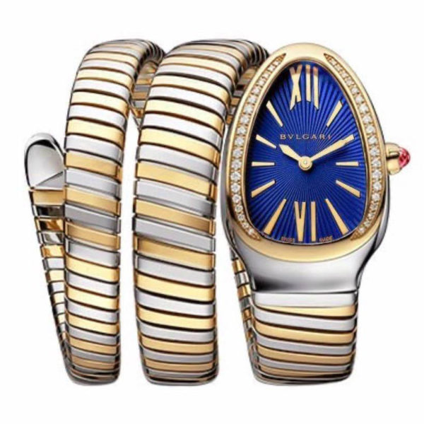 Bvlgari Serpenti Tubogas 35mm Blue Yellow