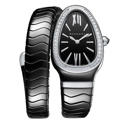 Bvlgari Serpenti Spiga 35mm Black Ceramic