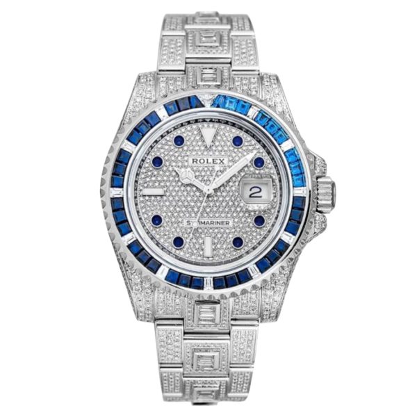 Rolex Submariner 40mm Diamond Blue Steel