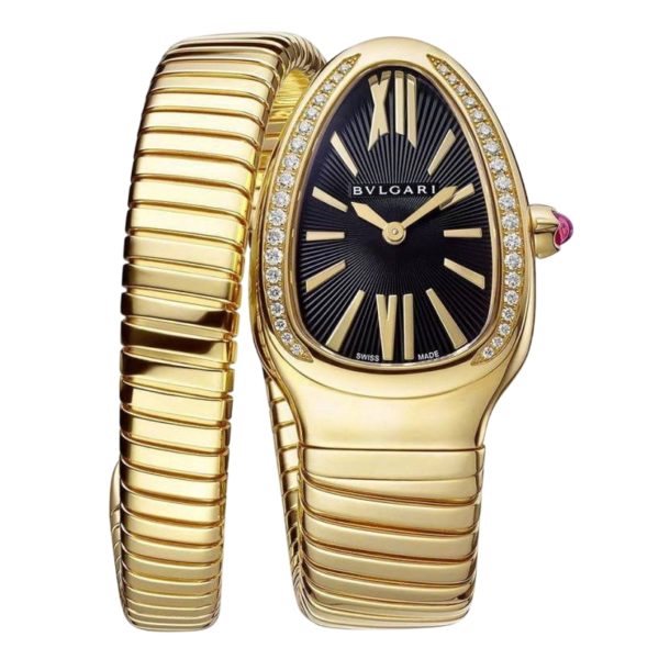 Bvlgari Serpenti Tubogas 35mm Yellow Black