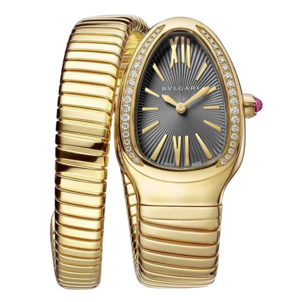 Bvlgari Serpenti Tubogas 35mm Yellow Grey