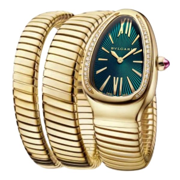 Bvlgari Serpenti Tubogas 35mm Yellow Green