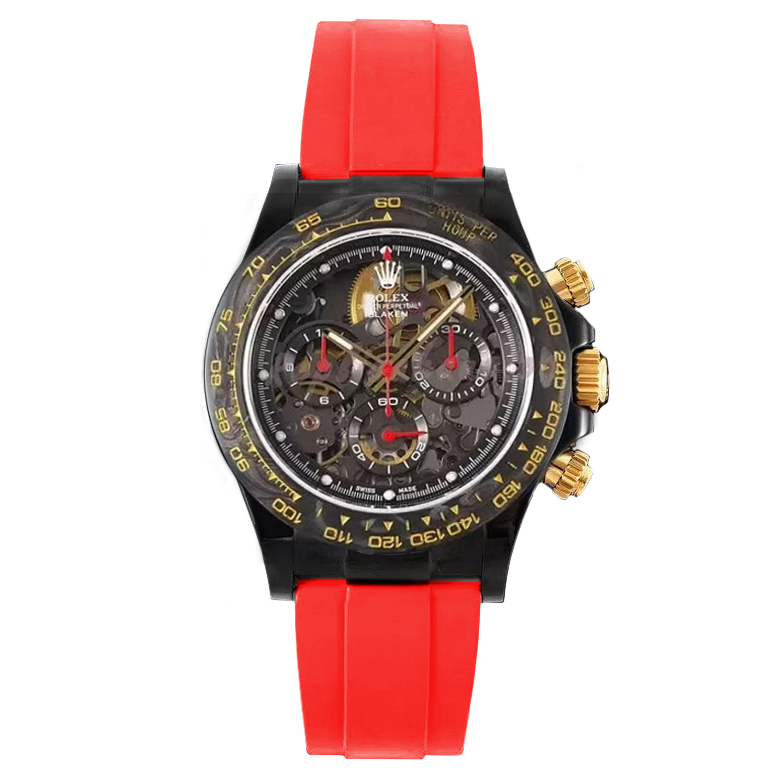 Rolex Cosmograph Daytona 40mm Blaken Skeleton Red